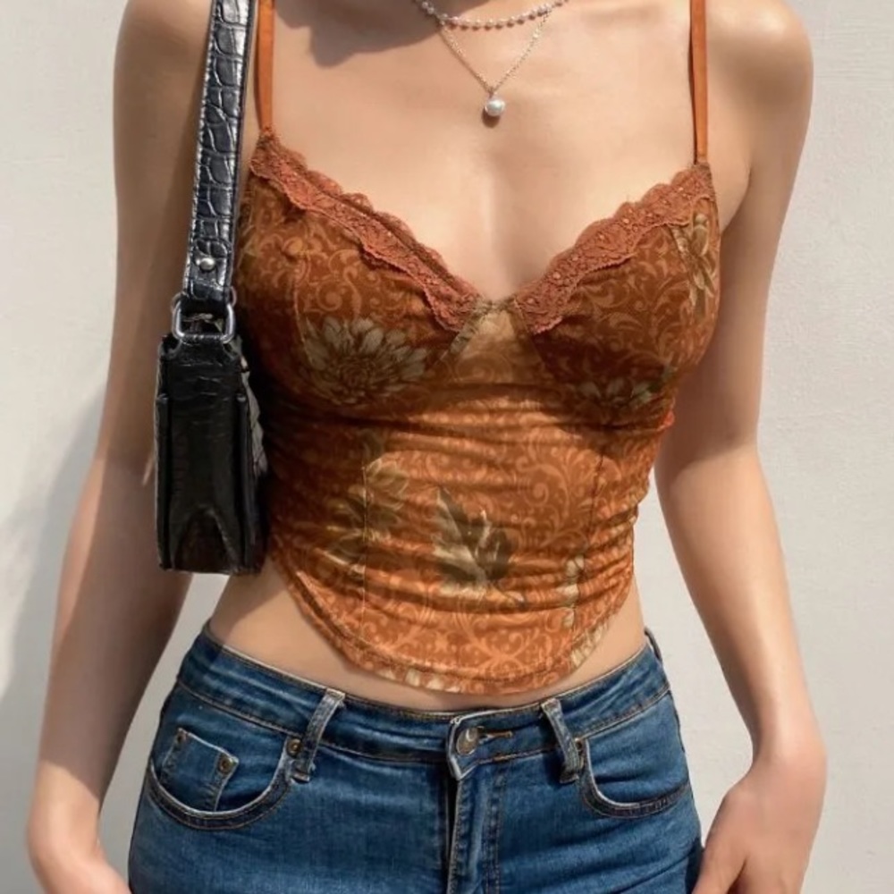 Yesstyle top size medium color brown